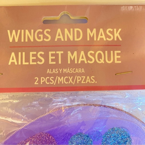 None Other - Purple and Blue Wings and Mask Set